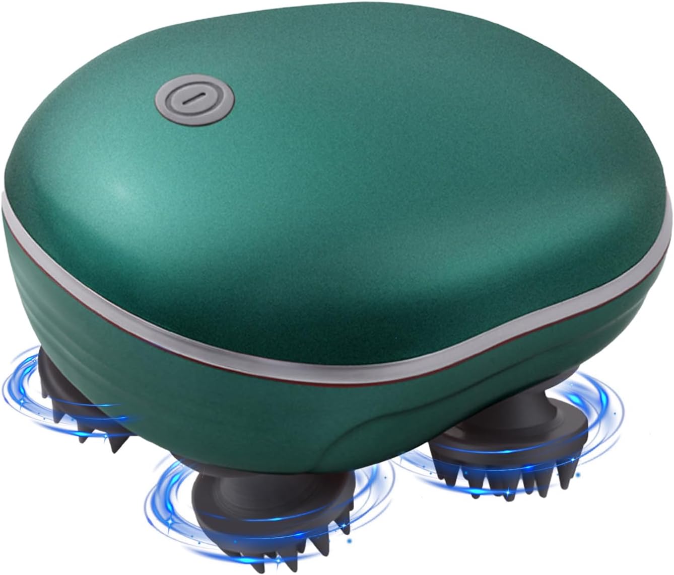 Electric Pet Massager for Dogs and Cats,USB Rechargeable Scalp Massager with 96 Massage Nodes, for Pet Head and Back Massage Green,Waterproof