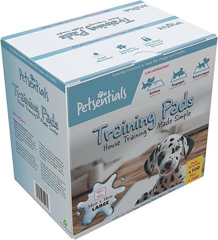 Petsentials Leakproof, Quick Dry, Dog/Puppy Disposable Training Pads Pack x105