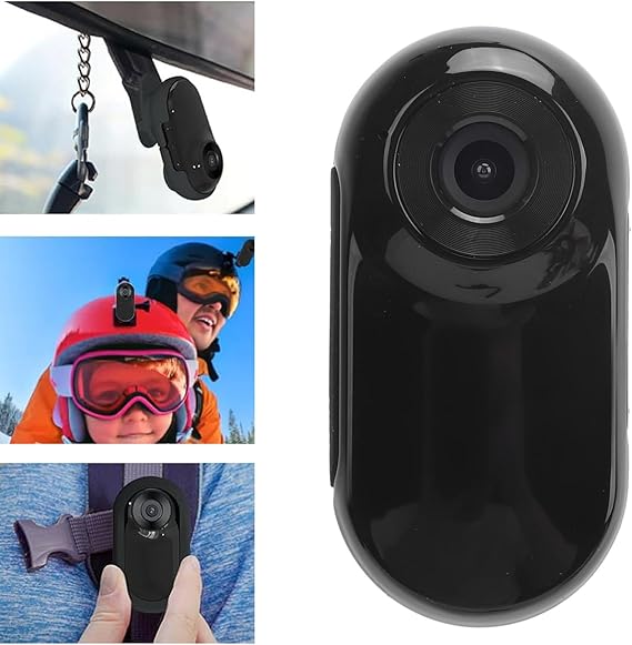 Goshyda HD 1080P Cat Collar Camera, 170° Wide Angle Lens Pet Dog Collar Camera, Mini Sports Action Camera with Video Records