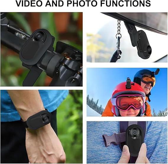 Goshyda HD 1080P Cat Collar Camera, 170° Wide Angle Lens Pet Dog Collar Camera, Mini Sports Action Camera with Video Records