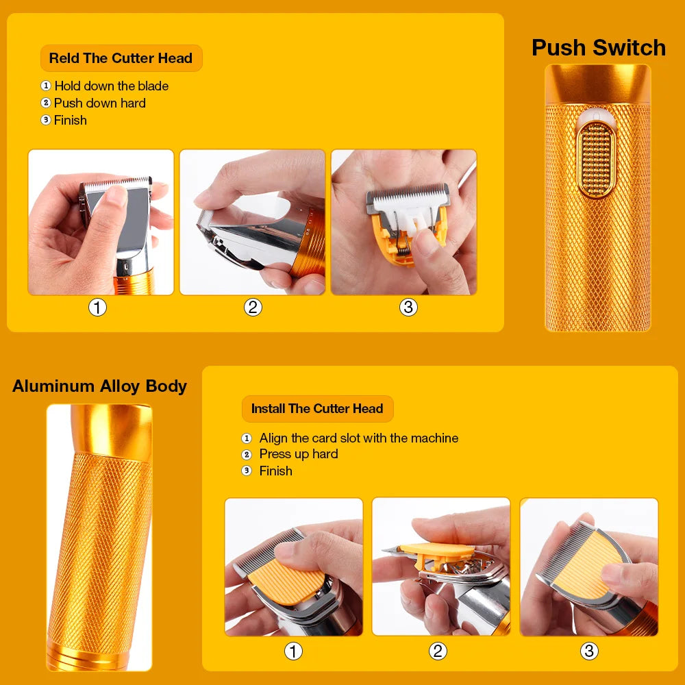380W 12V Cordless Pet Hair Trimmer