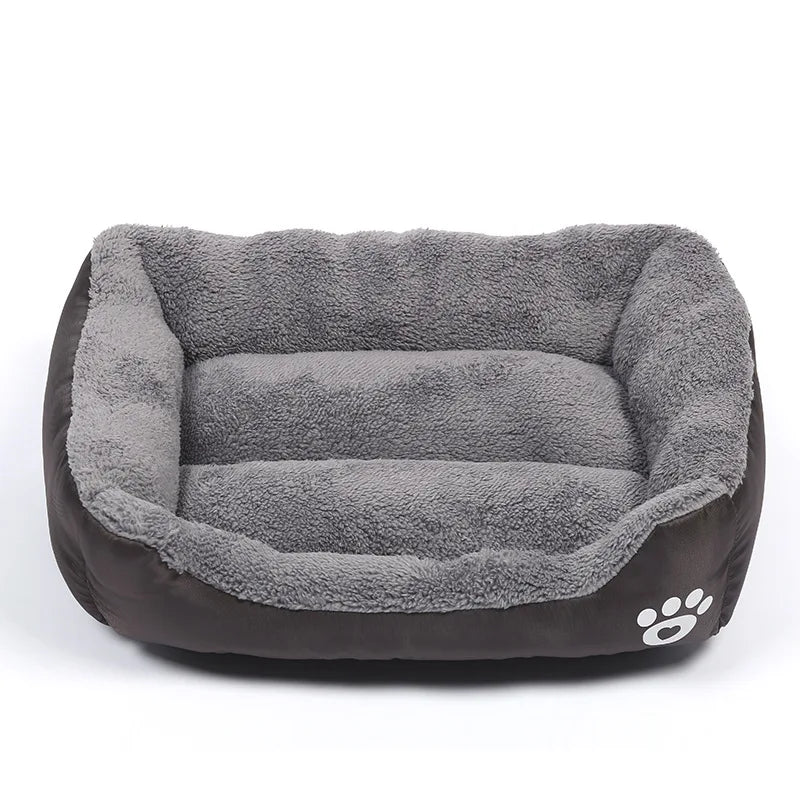 Large Dog Bed Square Plush Cat Nest
