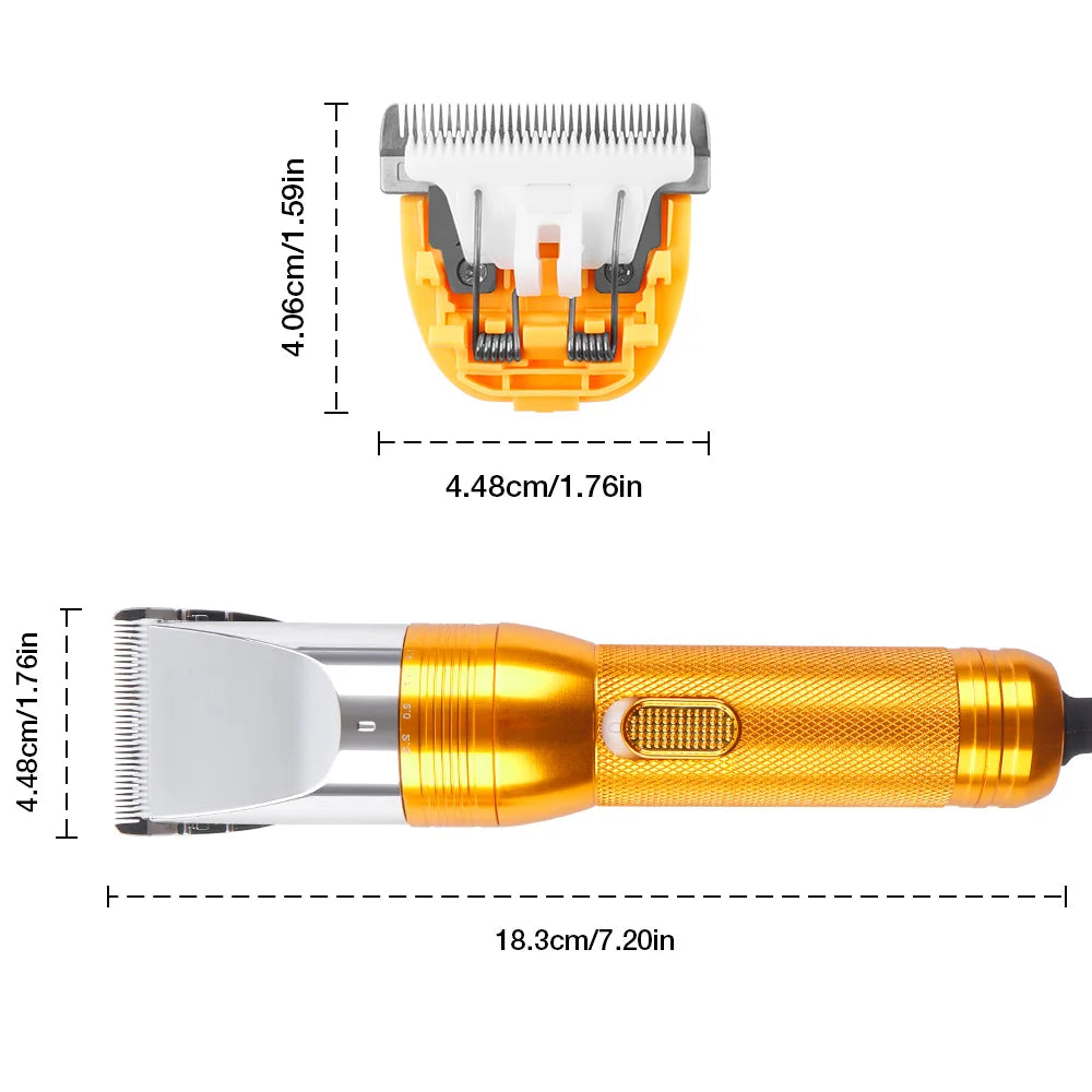 380W 12V Cordless Pet Hair Trimmer