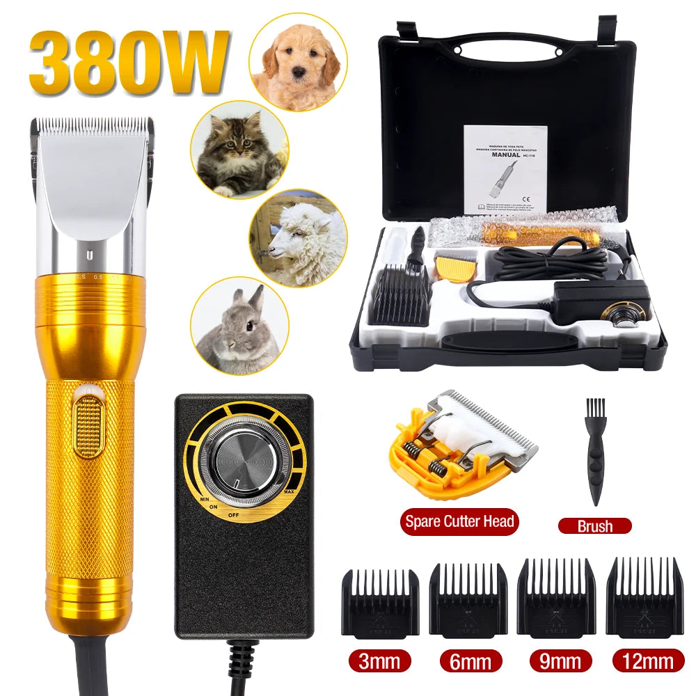 380W 12V Cordless Pet Hair Trimmer