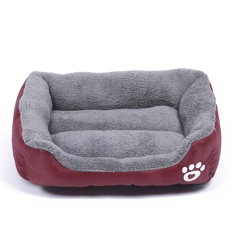 Large Dog Bed Square Plush Cat Nest