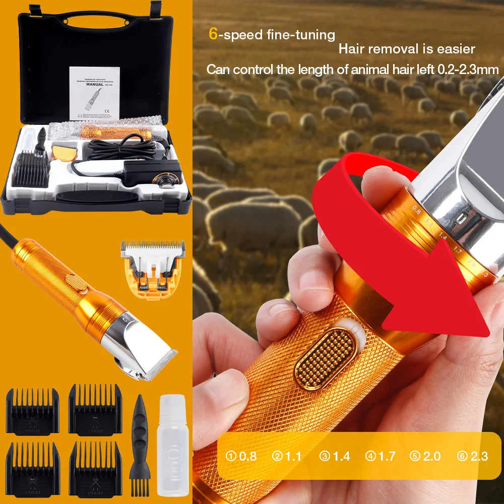 380W 12V Cordless Pet Hair Trimmer