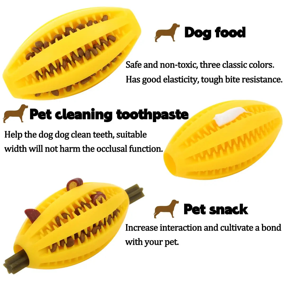 Pet Dog Chew Bouncy Ball Toy