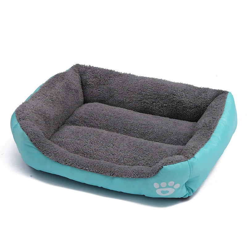 Large Dog Bed Square Plush Cat Nest