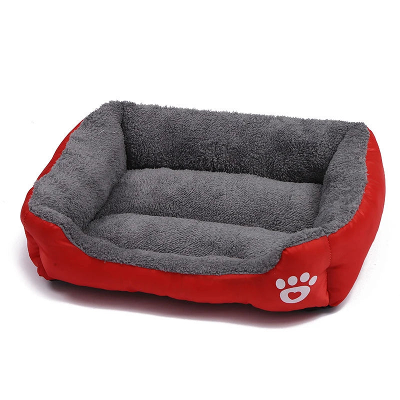 Large Dog Bed Square Plush Cat Nest