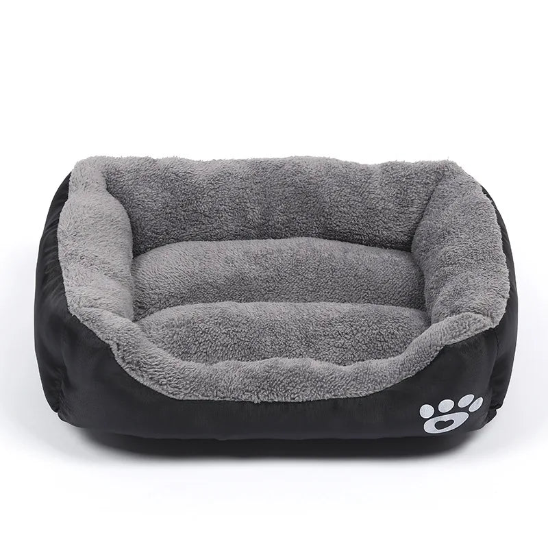 Large Dog Bed Square Plush Cat Nest