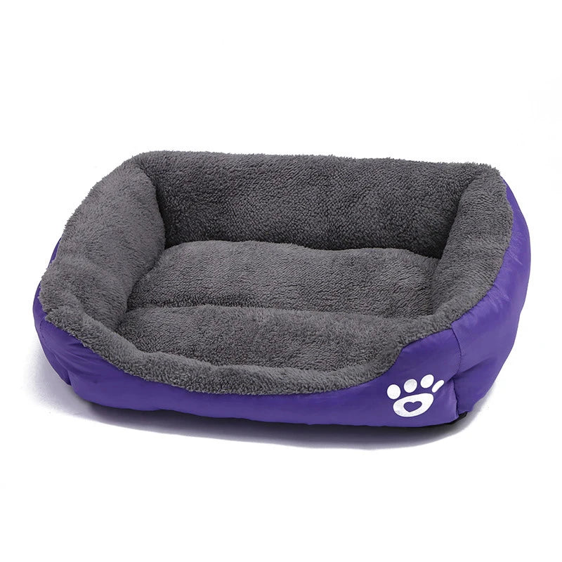 Large Dog Bed Square Plush Cat Nest