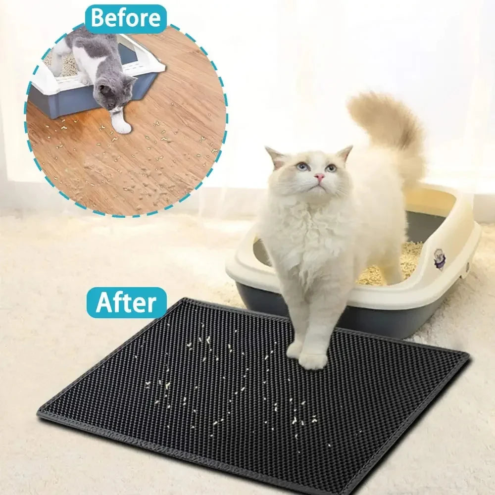 Cats Litter Mat Double Layer