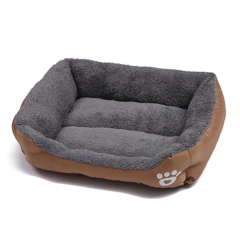 Large Dog Bed Square Plush Cat Nest