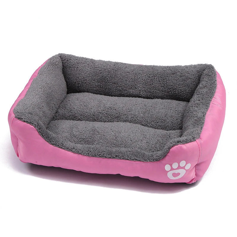 Large Dog Bed Square Plush Cat Nest