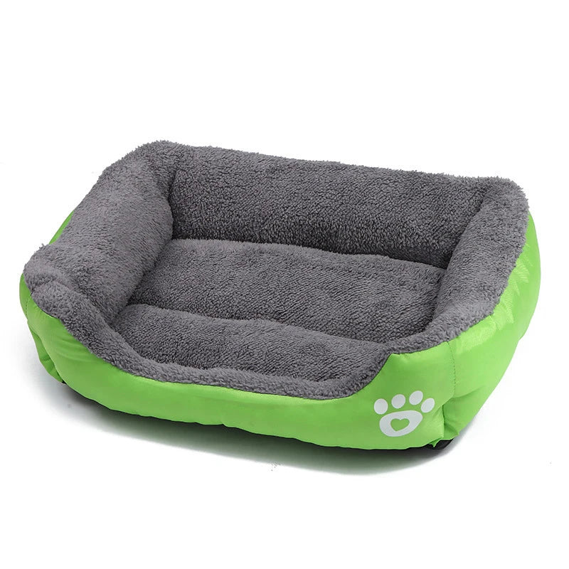Large Dog Bed Square Plush Cat Nest