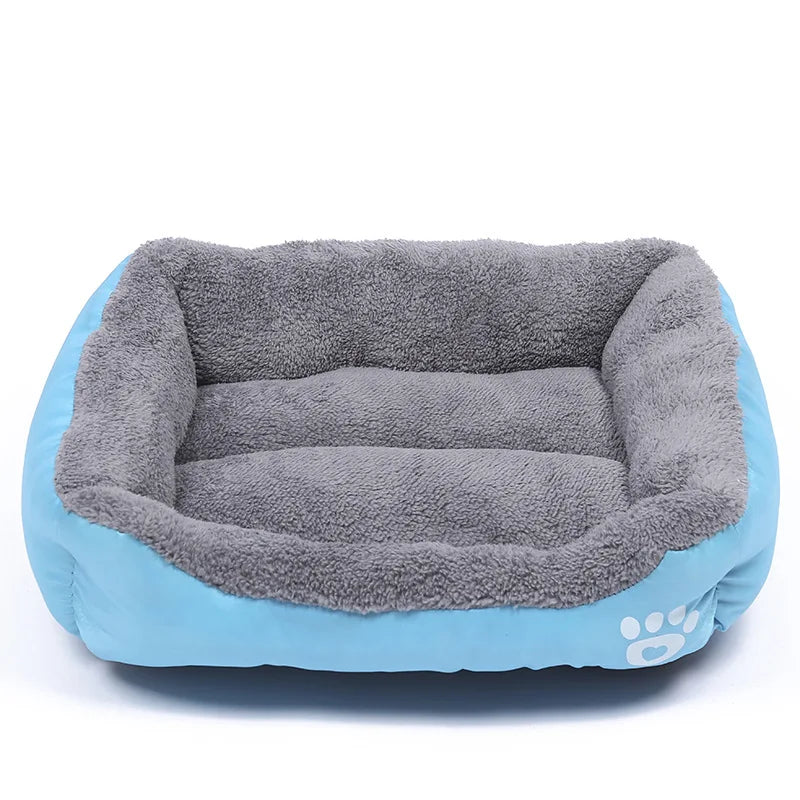 Large Dog Bed Square Plush Cat Nest