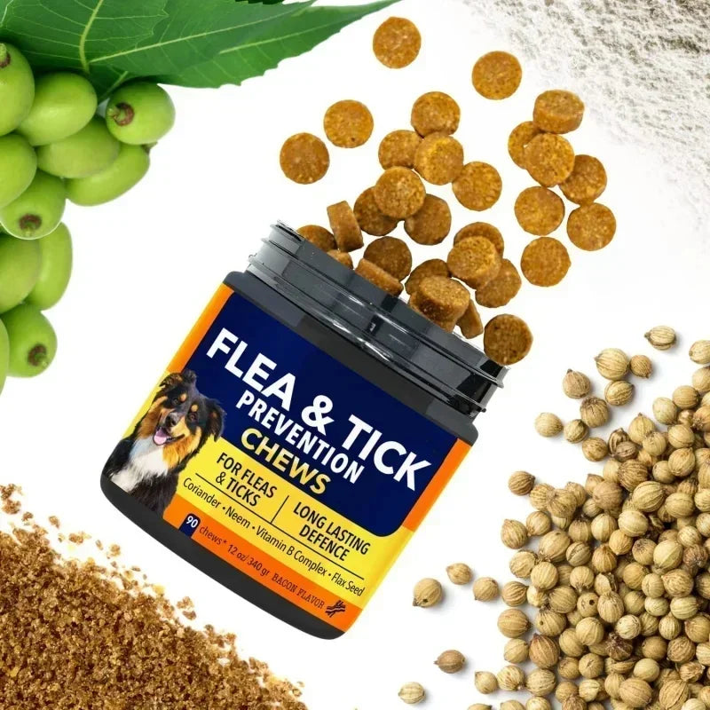 Chewable Tablets for Dogs with Flaxseed and Vitamin Complex