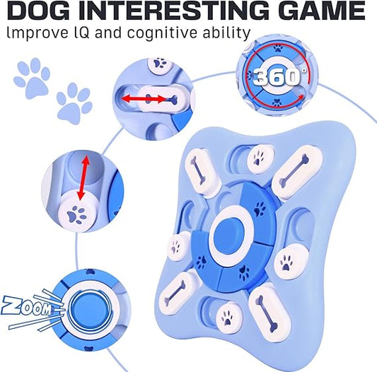Blanlody Dog Puzzle Toys, Interactive Dogs Toys for boredom, Dog Puzzle Feeders for Small,Medium,Large Puppies,Treat Dispenser Dogs Toy