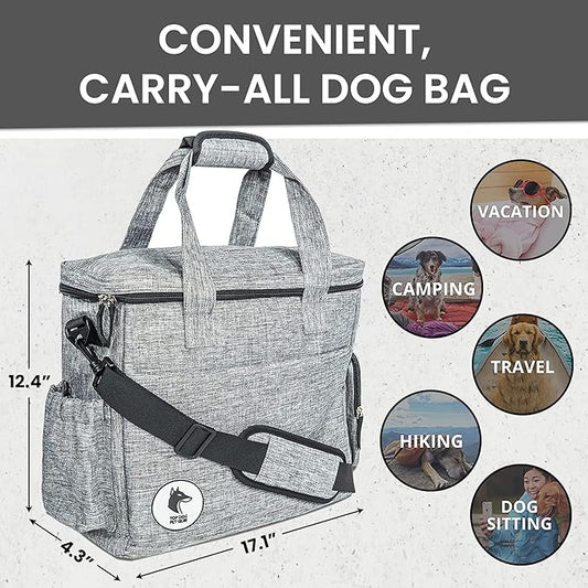 Dog Travel Bag for Supplies - Airline-Approved Backpack for Dogs