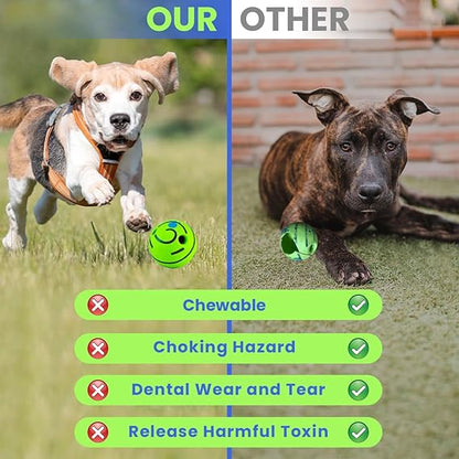 ZUNAX Giggle Ball for Dogs - Interactive Toy With Funny Sounds for Boredom and Anxiety - Squeaky Dog Toy for Small, Medium, and Large Breeds