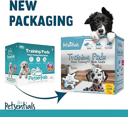 Petsentials Leakproof, Quick Dry, Dog/Puppy Disposable Training Pads Pack x105
