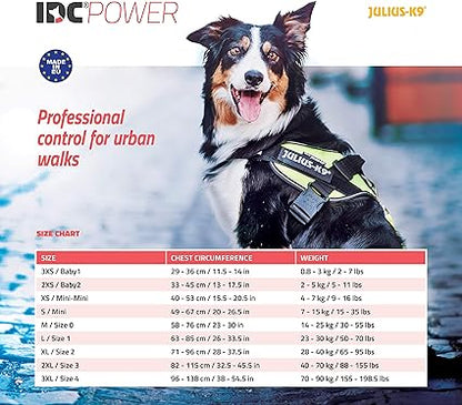 Julius-K9, 16IDC-DPN-M, IDC Powerharness, dog harness, Size: Mini, Dark Pink