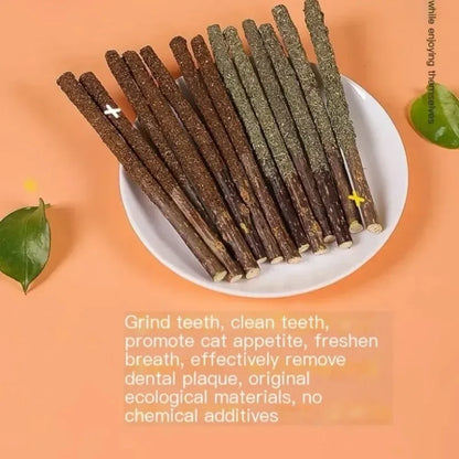 6PCs Natural Cat Sticks Mint Scratching