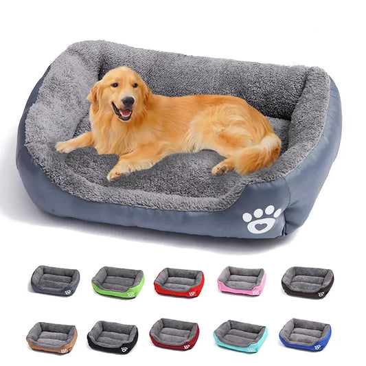 Large Dog Bed Square Plush Cat Nest