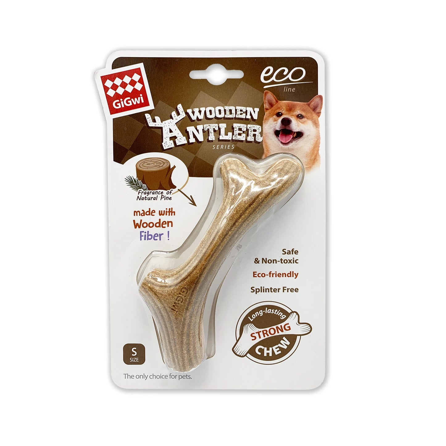 Dog Chew Toys Real Wooden Deer