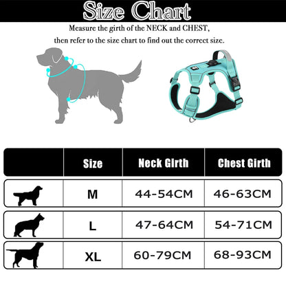 Dog Harness with Airtag Holder and Leash