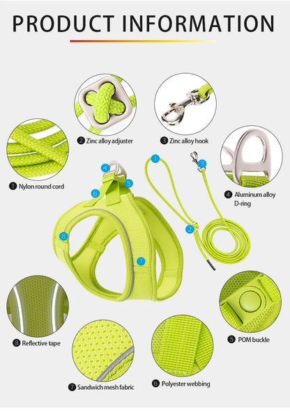 Dog Harness Leash for Walking