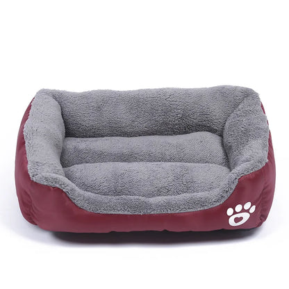 Large Dog Bed Square Plush Cat Nest