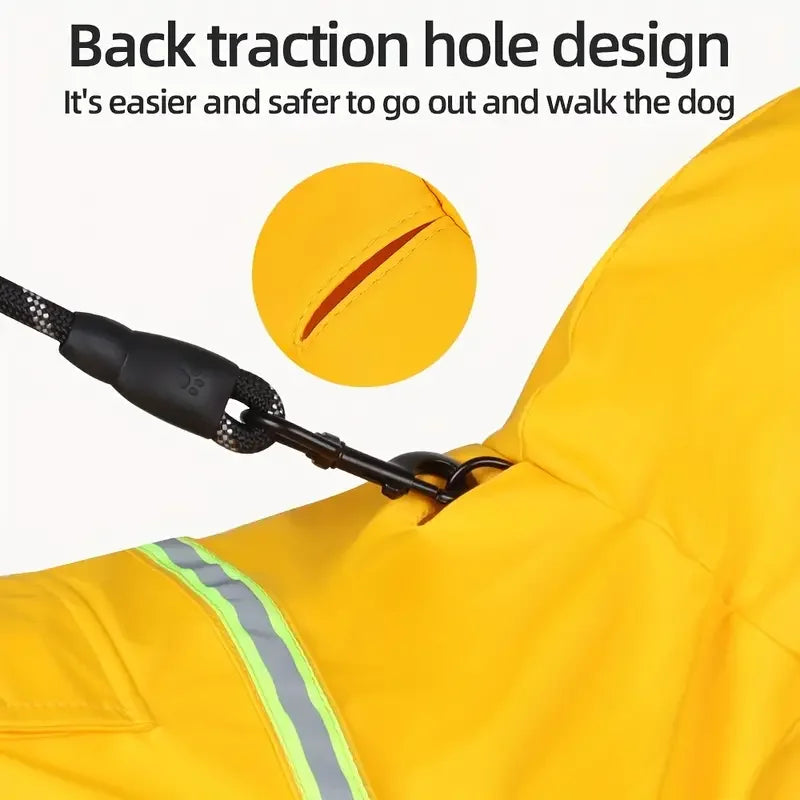 Fashionable Pet Hooded Raincoat