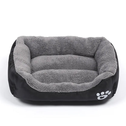 Large Dog Bed Square Plush Cat Nest