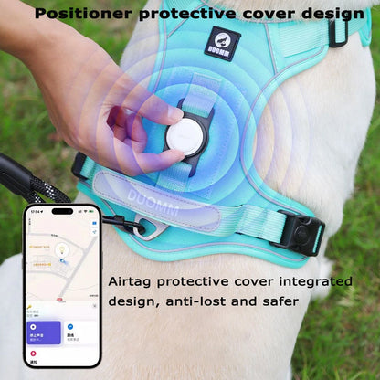 Dog Harness with Airtag Holder and Leash