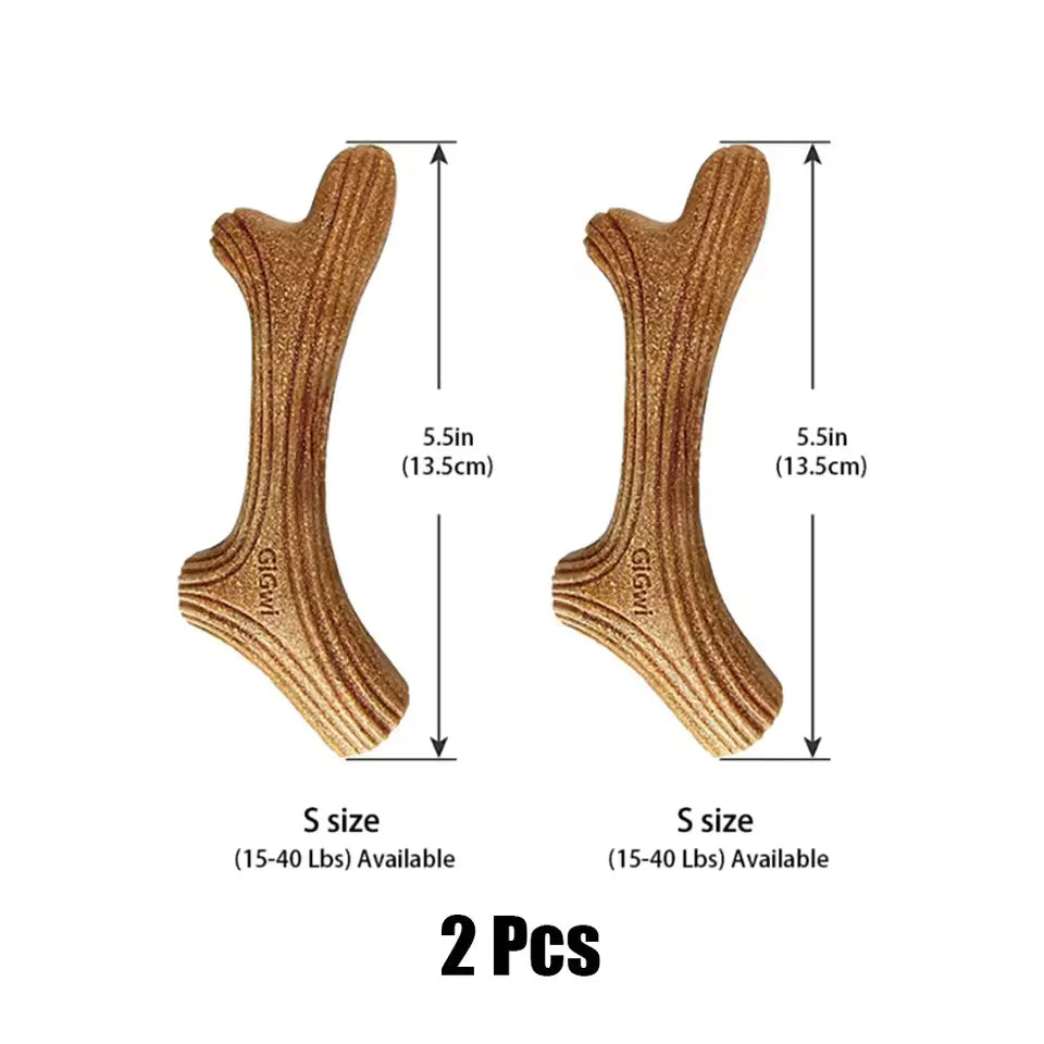 Dog Chew Toys Real Wooden Deer