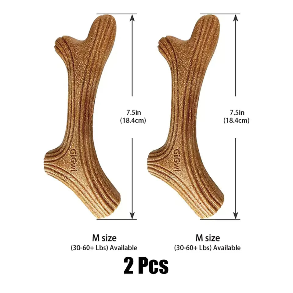 Dog Chew Toys Real Wooden Deer
