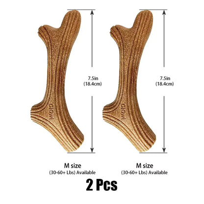 Dog Chew Toys Real Wooden Deer