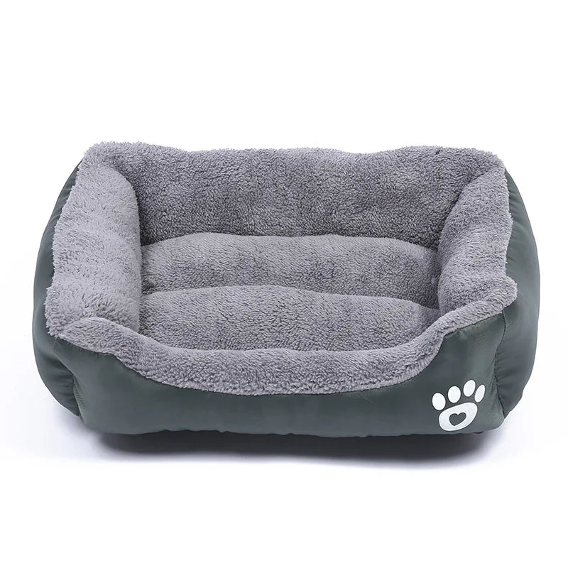 Large Dog Bed Square Plush Cat Nest