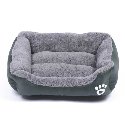 Large Dog Bed Square Plush Cat Nest