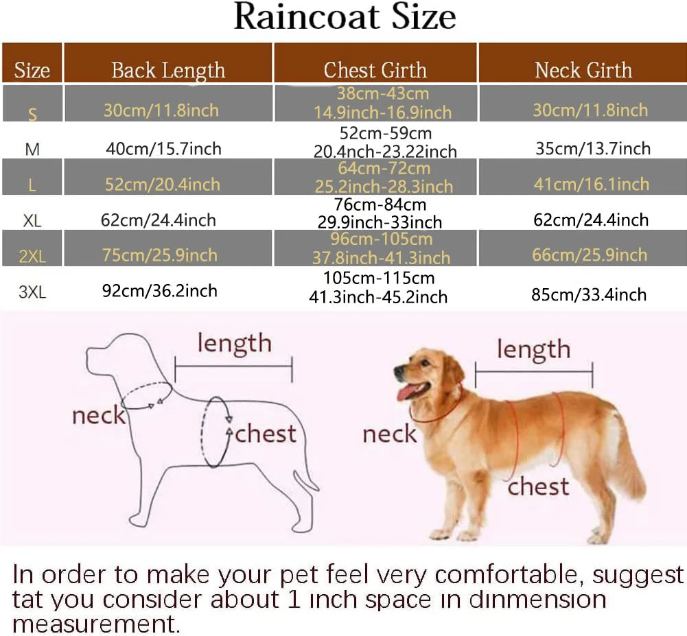 Fashionable Pet Hooded Raincoat