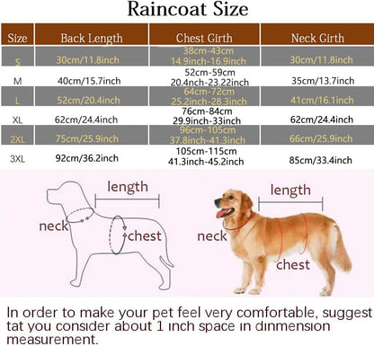 Fashionable Pet Hooded Raincoat