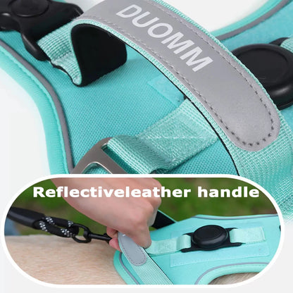 Dog Harness with Airtag Holder and Leash
