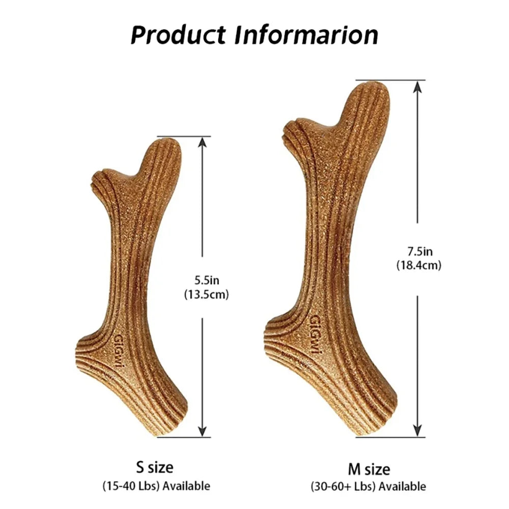 Dog Chew Toys Real Wooden Deer